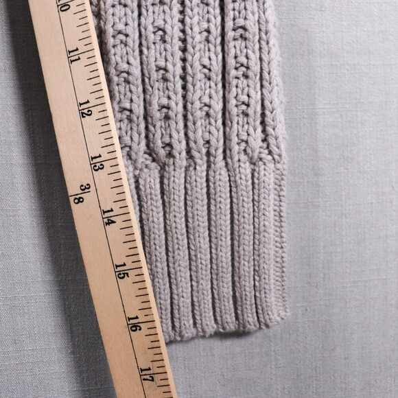 Free People Traveler Cable Knit Sweater Womens S Cropped Pullover Grey - Picture 9 of 15